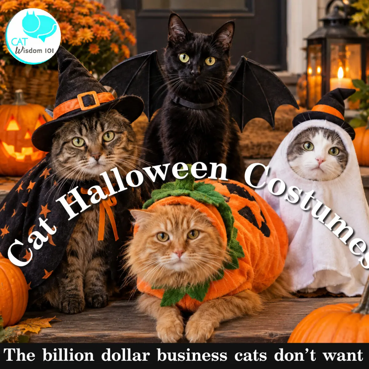 Costumele de Halloween pentru pisici: nu le-am cerut